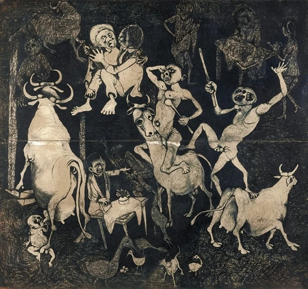 African Guernica (1967) de Dumile Feni