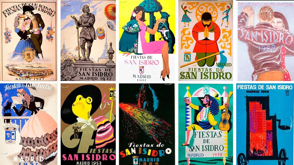 Carteles históricos de las fiestas de San Isidro